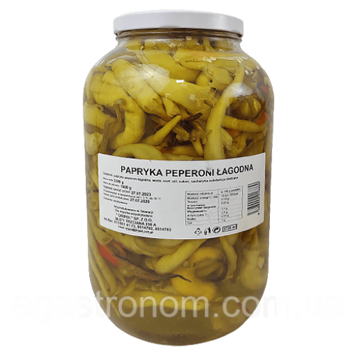 Перець пепероні Dripol lagodny 3,3/1,6kg Перець пепероні Dripol lagodny 3,3/1,6kg