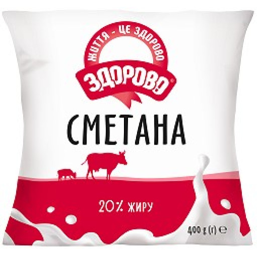Сметана 20% жиру, 400г Сметана 20% жиру, 400г