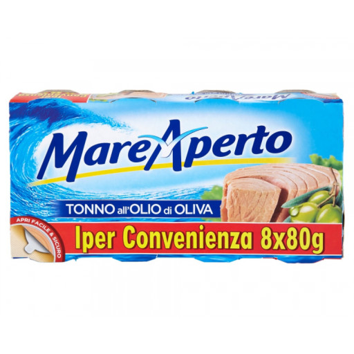 Тунець в оливковому маслі Pronto da Gustare Mare Aperto 80г