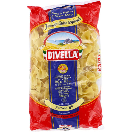 Макарони Divella Farfalle № 85, 500г