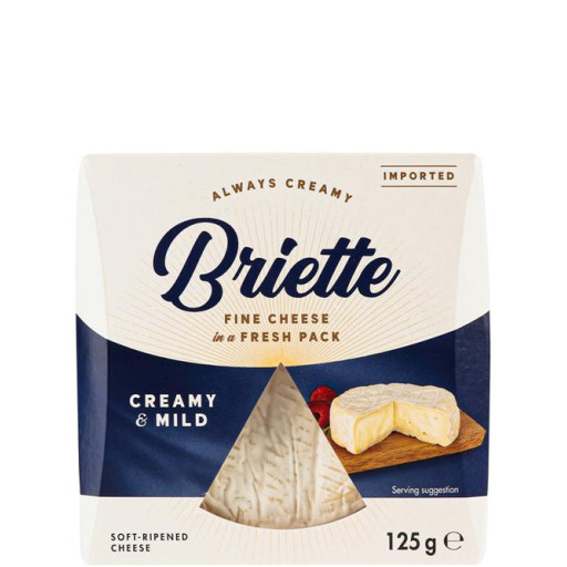 Сир Брі М'який Briette Creamy з Білою Цвілью (1ЯЩ/10ШТ) Сир Брі М'який Briette Creamy з Білою Цвілью (1ЯЩ/10ШТ)
