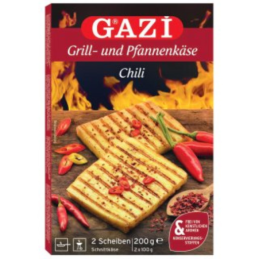 Сир Gazi для гриля та сковороди чилі 45% 2х100г
