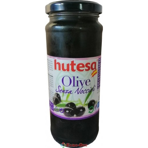 Оливки Чорні Без Кісточки Hutesa 350г