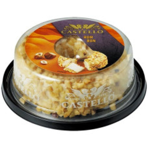 Крем-сир з ромом та горіхами, 125г, 65% ТМ Castello (1ящ/10шт)
