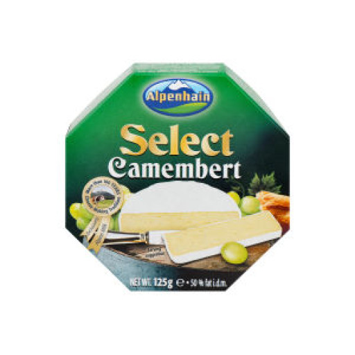Сир Камамбер Селект 50%, 125г (1ящ/8шт)