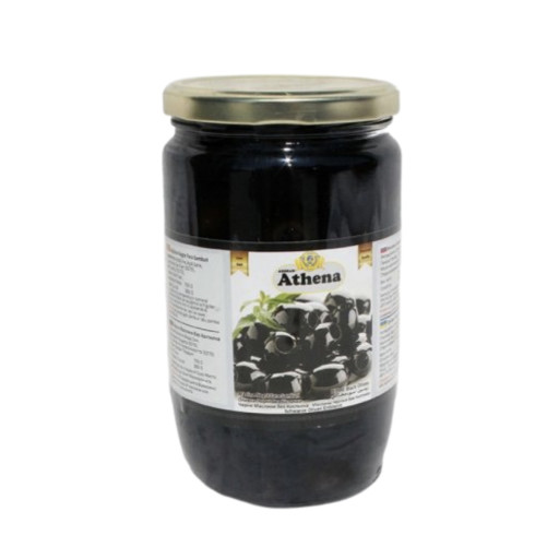 Маслини Athena чорні, без кісточки 700/360г